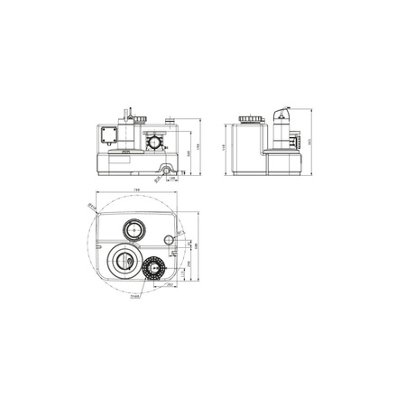 Wilo-DrainLift SANI-M.21T/1 przepompownia ścieków