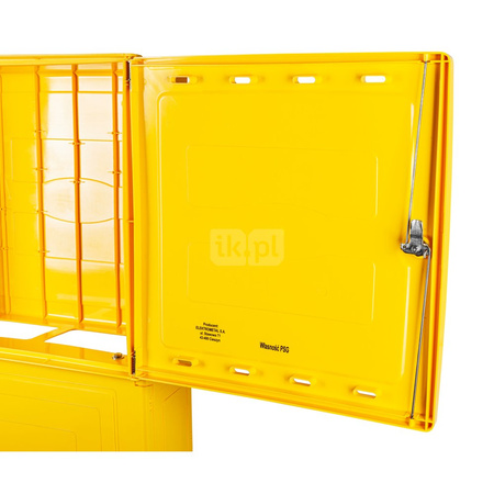Skrzynka gazowa 600x600x250, wolnostojąca, SX600 - żółta