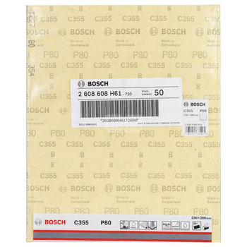 Papier ścierny C355 230 x 280 mm, 80