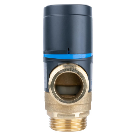 Zawór regulacyjny termostatyczny do wody ciepłej AFRISO ATM 561 ze śrubunkami mosiądz GZ 1'', DN 20, zakres temp. 20-43'C, Kvs 2.5 m3/h, maksymalna temperatura 90'C, maksymane ciśnienie 10 bar