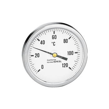 Termometr, przyłącze środkowe, tylne 45 mm 0-120 st. C