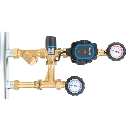 Grupa pompowa AFRISO BPS 961 AP GZ x GW 1'' x 3/4'', z zaworem mieszającym, z zaworem termostatycznym, z pompą obiegową