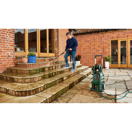 MYJKI WYSOKOCIŚNIENIOWE AdvancedAquatak 160 160 barów, przepływ wody 570l/h, moc 2600W, wąż 8m (zbrojony stalą), przewód zasilający 5m, W zestawie: 3 lance rotacyjna, regulowana ze strumieniem wachlarzowym oraz standardowa, dysza ze stałym strumieniem wac