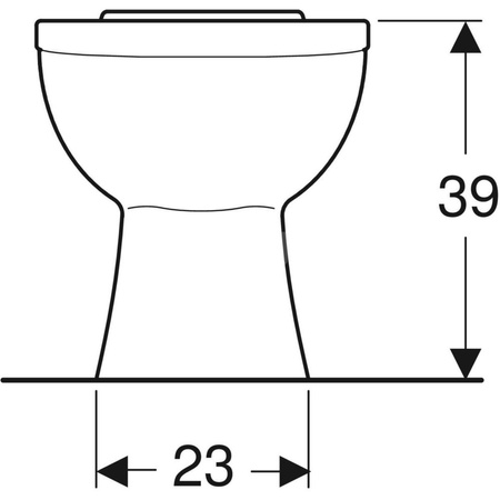 IDOL Miska ustępowa kompaktowa lejowa odpływ pionowy