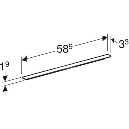 Uchwyt iCon: Lava / matowy, 58.9cm