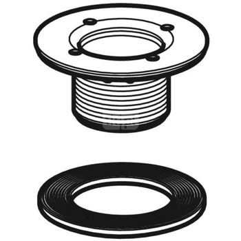 Kołnierz mocujący syfonu brodzikowego 62 z uszczelką