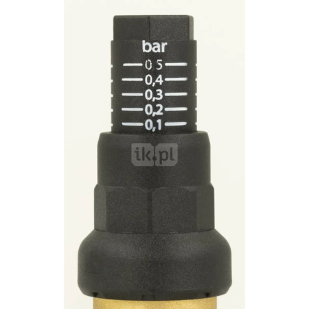 Zawór upustowy różnicy ciśnień DU z nastawą, kątowy, 0,1 - 0,5 bar, GW G3/4''