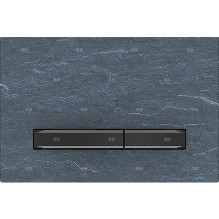 Przycisk uruchamiający Geberit Sigma50, przedni, łupek Mustang, przyciski: czarny chrom