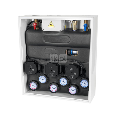 Grupa pompowa AFRISO PrimoBox AZB 301 GZ x GW 3/4'' x 3/4'', z zaworem termostatycznym, z izolacją