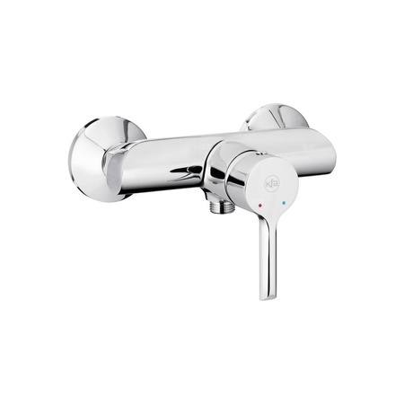 Bateria natryskowa ścienna KFA Armatura ANGELIT, kolor chrom