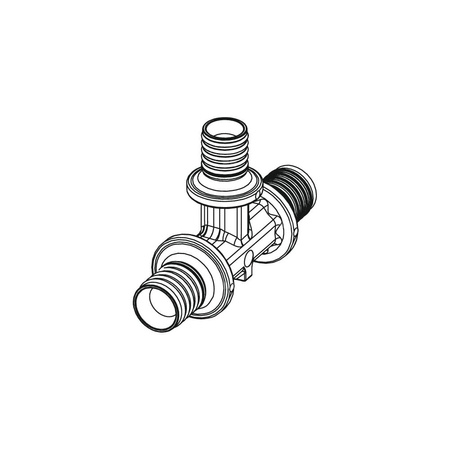 Trójnik TECE flex redukcja 90' PPSU 16 mm x 20 mm x 16 mm (kw x kw x kw)