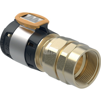 Złącze GEBERIT FlowFit, brąz krzemowy bezołowiowy, 1 1/2'' x 50 mm (GW x łącznik zaprasowywany)