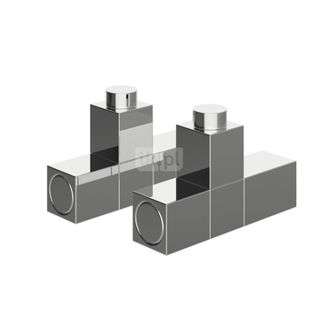 Zawór grzejnikowy ENIX CARLO POLETTI satyna, połączenie 1/2''