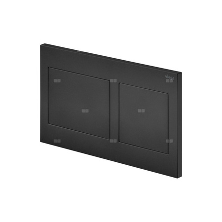 Przycisk uruchamiający do WC Prevista Visign for Style 21 nr wzoru 8611.1 płytka maskująca: tworzywo sztuczne czarny matowy klawisz: tworzywo sztuczne czarny matowy