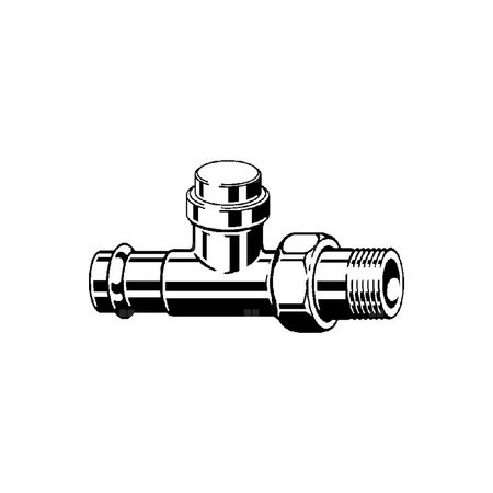 Zawór powrotny C.O. VIEGA 2272.2 prosty gz x zw 1/2'' x 15mm