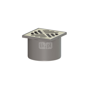 Nasada z ABS z kratką nierdz. 100 x100