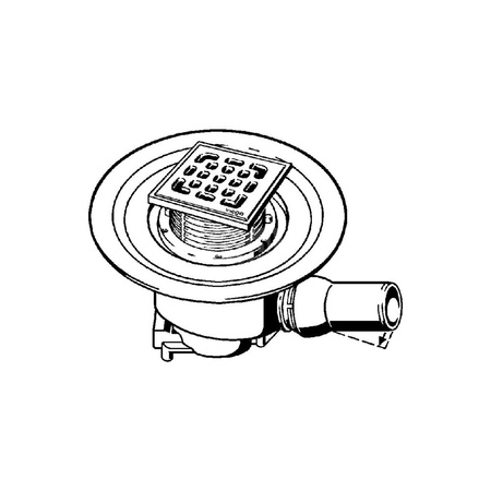 Advantix-odpływ łazienkowy nr wzoru 4921.76 DN: 50 odpływ poziomy