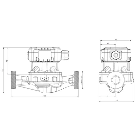 Pompa obiegowa APH 360, 25-7/180 mm z przewodem 1,6 m