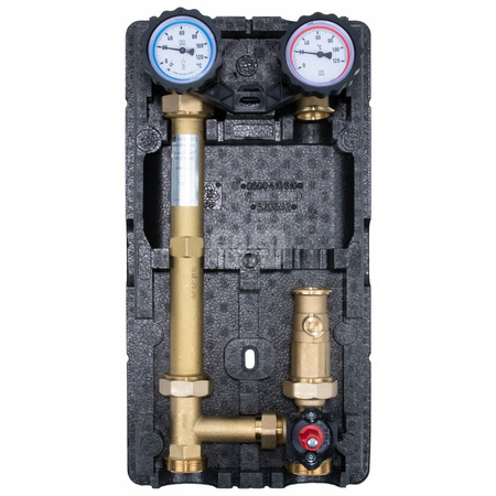 Grupa pompowa AFRISO PrimoTherm 180-2 DN25 3-WM-SM Vario GZ x GW 1 1/2'' x 1'', z zaworem mieszającym, z izolacją, z siłownikiem arm 343 proclick