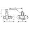 Zawór kulowy FERRO Z odpowietrznikiem ręcznym i korkiem 3/4'' GW, uchwyt: dźwignia