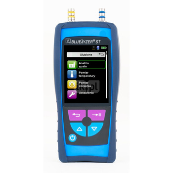 Sensor O2, CO, pomiar ciągu kominowego AFRISO Bluelyzer ST pro, bez drukarki, z walizką