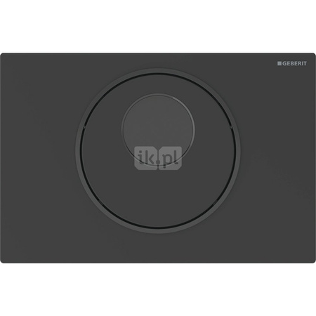 Elektroniczny zestaw uruchamiający WC Geberit, IR, Sigma10, 12cm, stal nierdz., czarny mat, easy-to-clean