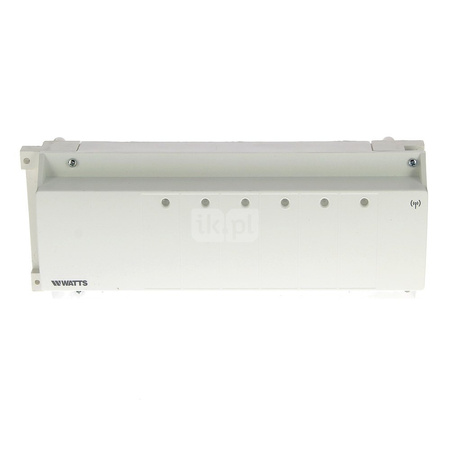 Komplet do regulacji 4 stref ze sterowaniem radiowym. Komplet zawiera: listwa zaciskowa, zegar sterujący, antena WFHC-RF 4Z 24V 868MHz