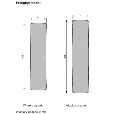 Grzejnik płytowy ZEHNDER Folio wym. 1796 x 441 mm, kolor biały RAL9016, moc 614 W