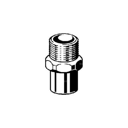 Złącze przejściowe VIEGA 94243G Jednoczęściowy, brąz / brąz, 1/2'' x 28 mm (lw x gz), 37 mm
