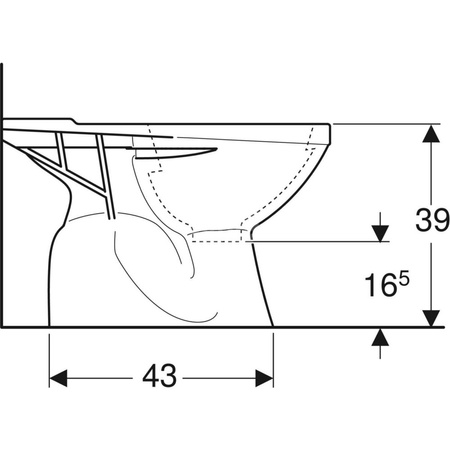 IDOL Miska ustępowa kompaktowa lejowa odpływ pionowy