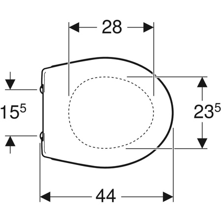 Deska sedesowa z tworzywa REKORD Duroplast, wolnoopadająca