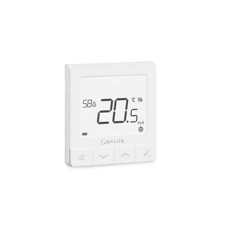 Regulator temperatury SALUS SQ610RF bezprzewodowy Zigbee z wyświetlaczem, montaż natynkowy