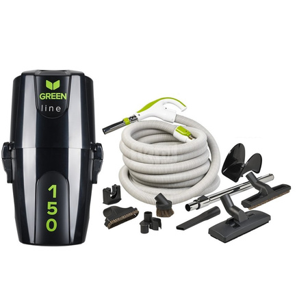 Pakiet jednostka centralna Green Line 150 z zestawem do sprzątania Komfort z wężem o dł. 9m z włącznikiem on/off