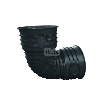 Kolano 45' MAGNAPLAST MAGNACOR MCB, PP (czarny), DN 200 (wz x ww), do kanalizacji