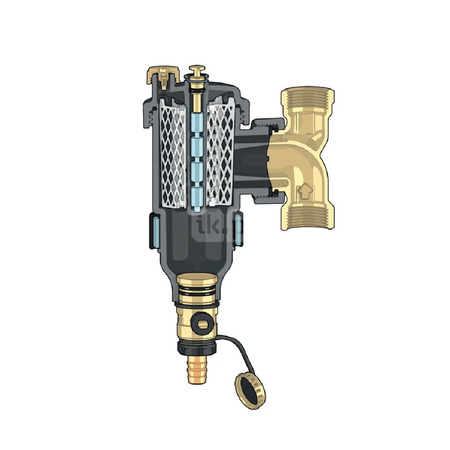 Separator zanieczyszczeń z podwójnym magnesem DirtmagPro® 1”