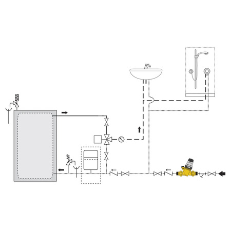 Regulator ciśnienia z wymiennym wkładem z manometrem oraz wskaźnikiem nastawy 1 1/4" praca w wysokiej temperaturze