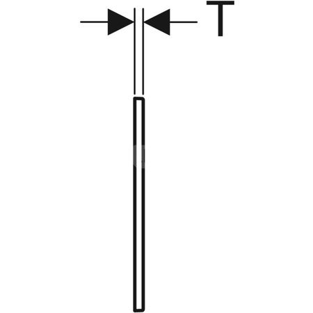 Ramka ozdobna przycisku Geberit Omega60, chrom bł.