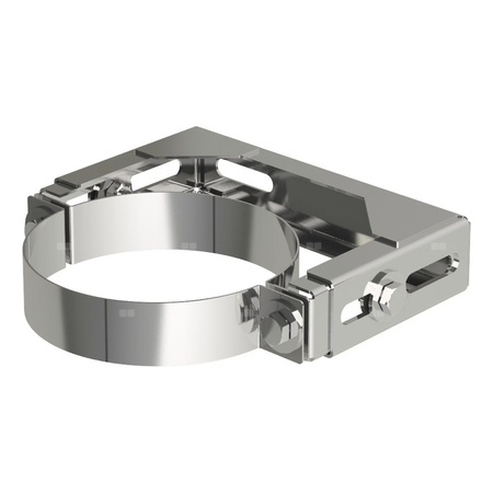 Uchwyt MK ŻARY PK WHT 1 stal nierdzewna fi 80/125 mm (mocowanie - Obejma do ściany regulowana)