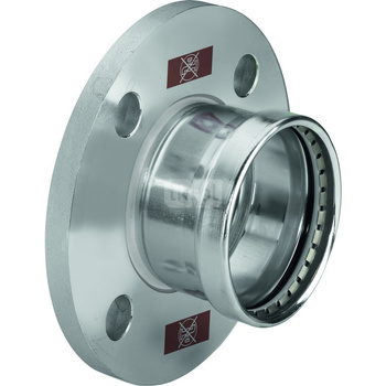 Złącze VIEGA 1759.1XL, stal nierdzewna / stal nierdzewna, DN 100 (zz x kołnierz)