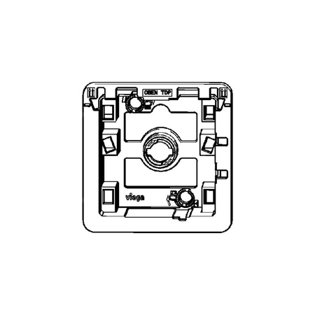 Ramka podstawowa do pisuaru tworzywo sztuczne, nr wzoru 8580.24