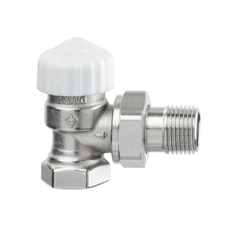 Zawór term. z bezstopniową nastawą wstępną od 1 do 8, Calypso exact DN 20, skrócony, kątowy