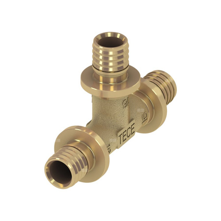 Trójnik TECE flex 90' mosiądz 20 mm (kw x kw x kw)