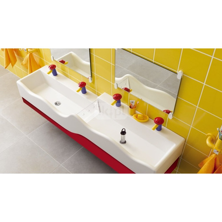 Bateria umywalkowa Geberit Bambini, zasilanie sieciowe, wielokolorowa