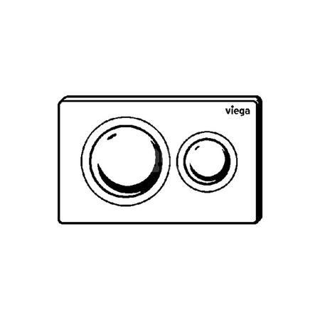 Przycisk uruchamiający do WC Prevista Visign for Style 20 nr wzoru 8610.1 płytka maskująca: tworzywo szt. chrom. klawisz: tworzywo szt. chrom.