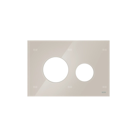 Przycisk spłukujący do stelaża (Mechaniczny) TECE loop - obudowa szkło, kolor jasny beż