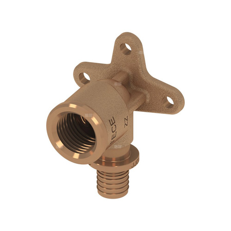 Kolano naścienne 90' TECE flex, brąz, 25 mm x 3/4'' (zz x GW)