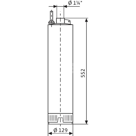 Pompa głębinowa WILO Sub TWI 5-308EM-FS częstotliwość 50 Hz, moc 1.1 kW 7.4 A, prędkość obrotowa 2810 obr/min, materiał wirnika: stal nierdzewna