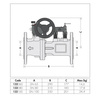 Zawór równoważący z przepływomierzem. Bezpośredni odczyt natężenia przepływu. Korpus z żeliwa DN 100 12÷48