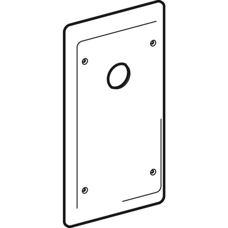 Płytka ochronna syfonu ściennego