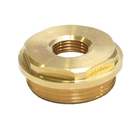 Mosiężny korek redukcyjny z uszczelką DN 40/ DN 15, GW 1 1 ½”/GW ½”